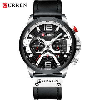 Luxury Military Leather Wrist Watch