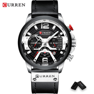 Luxury Military Leather Wrist Watch