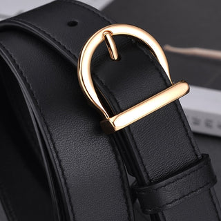 Luxury Fashion Thin Belt Genuine Leather