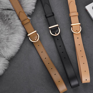 Luxury Fashion Thin Belt Genuine Leather