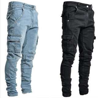 Mid Waist Denim Pants