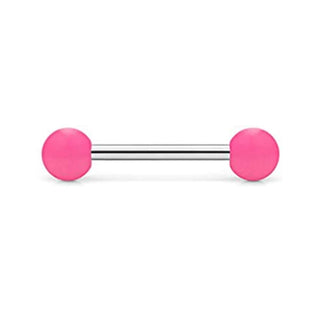 4 PCS Stainless Steel 14G Tongue Rings Barbell