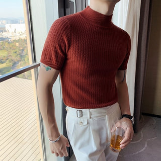 Semi-high Knitted Shirt