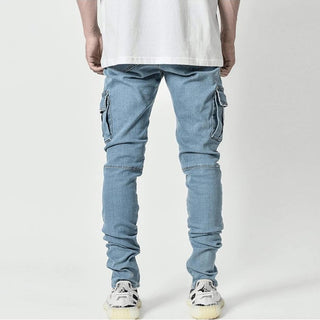 Mid Waist Denim Pants