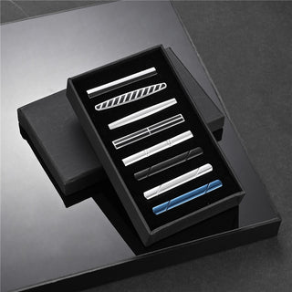 8 PCS Luxury Tie Clip Set