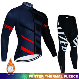 Thermal Fleece Cycling Clothes Set