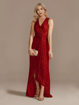 Luxury Floor Length V-Neck Evening Dress (See more options)