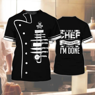 O-Neck Chef Men's T-shirts