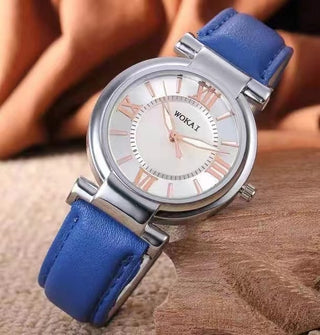 Fashionable classic retro green quartz watch