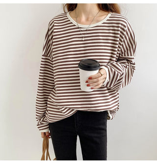 Striped Oversized Sweatshirts