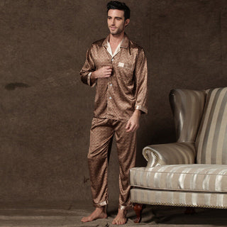 Silk Long-sleeved Pajamas Sets