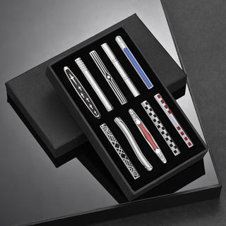 8 PCS Luxury Tie Clip Set