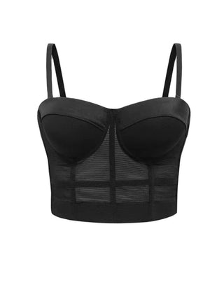 Mesh Corset Bustier Top