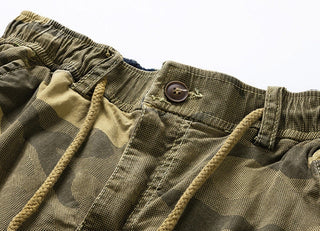 Cotton Cargo Camouflage Shorts