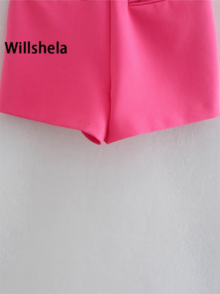 Asymmetrical High Waist Skort