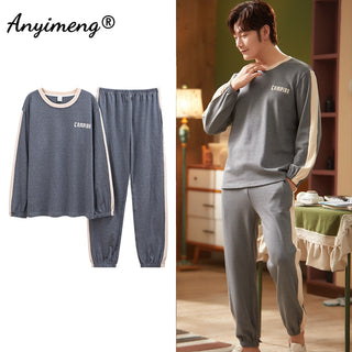 Long Sleeve Loungewear Cotton Pajamas Set