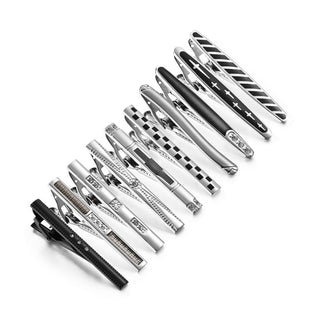 8 PCS Luxury Tie Clip Set