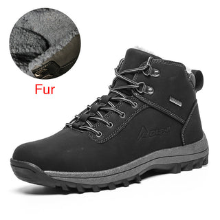 Leather Waterproof Warm Boots