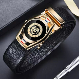 Luxury Sports Care Inspired Belts Automatic Buckle Genuine Leather