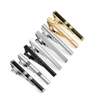 8 PCS Luxury Tie Clip Set