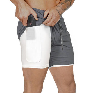 Double Layer Solid Shorts