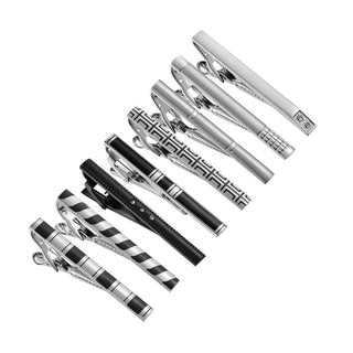 8 PCS Luxury Tie Clip Set