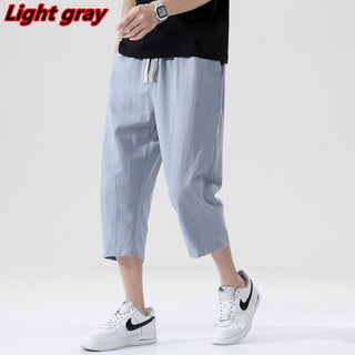 Loose Straight Cropped Pants