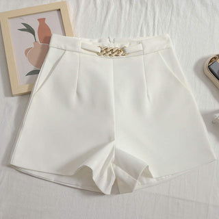 Chain Shorts Straight Highwaist Bottom