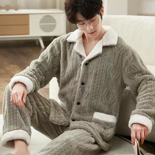 Thick Fleece Pajama Set