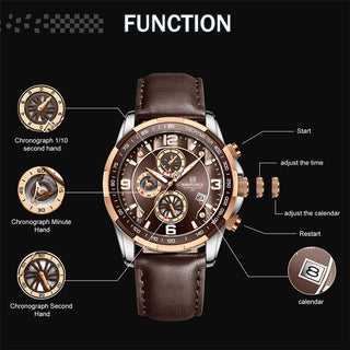 Luxury Chronograph Quartz Luminous Watch