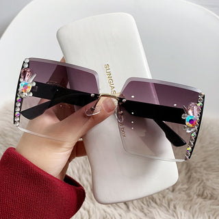 Big Square Diamond Sunglasses