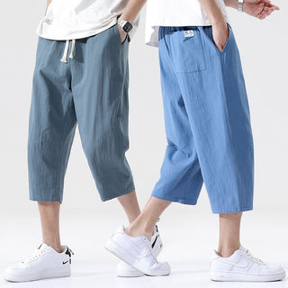 Loose Straight Cropped Pants