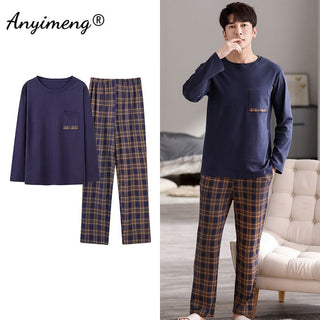 Long Sleeve Loungewear Cotton Pajamas Set