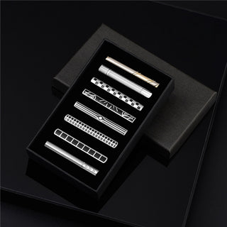 8 PCS Luxury Tie Clip Set