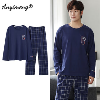 Long Sleeve Loungewear Cotton Pajamas Set (See more options)