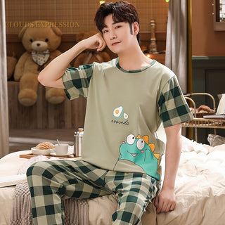 Knitted Pajama Short Sleeved Set