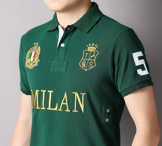 Short Sleeves Embroidered Polo T-shirts