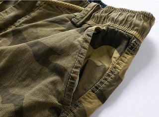 Cotton Cargo Camouflage Shorts