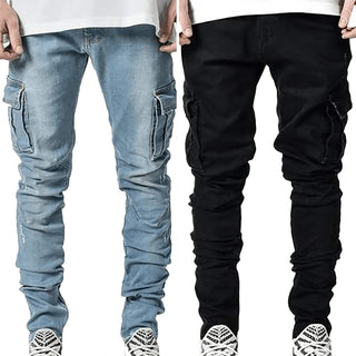 Mid Waist Denim Pants