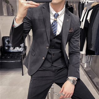 Jacket+Vest+Pants 3pcs Formal Wear Set (See more options)