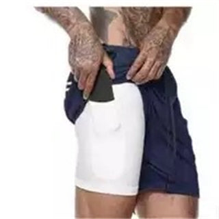 Double Layer Solid Shorts