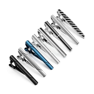 8 PCS Luxury Tie Clip Set