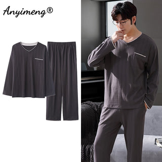 Long Sleeve Loungewear Cotton Pajamas Set (See more options)