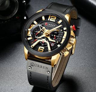 Luxury Military Leather Wrist Watch