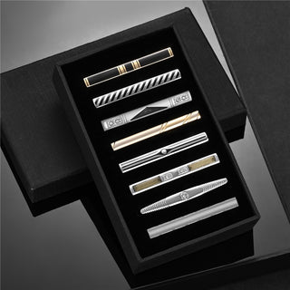 8 PCS Luxury Tie Clip Set