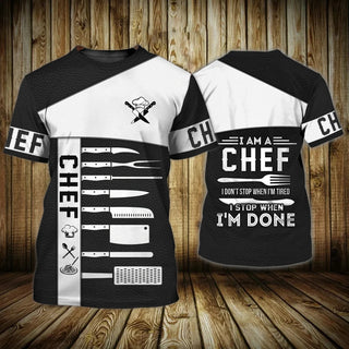 O-Neck Chef Men's T-shirts