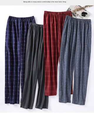 Cotton Plaid Pants