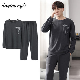 Long Sleeve Loungewear Cotton Pajamas Set (See more options)