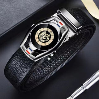 Luxury Sports Care Inspired Belts Automatic Buckle Genuine Leather