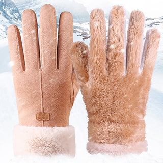 Cotton suede gloves